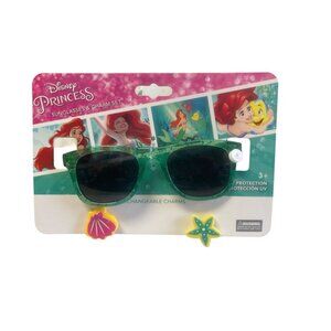 Disney Princess Sunglasses & Charm Set With Interchangeable Charms For Kids Ages